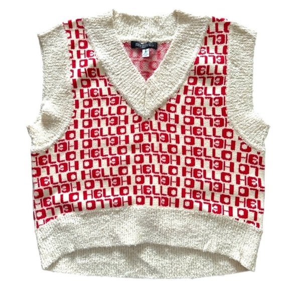 Urban Outfitters Hello Sweater Vest m - Picture 6 of 11